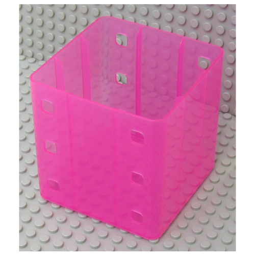 Lego Clikits Container Cube Drawer Unit / Trans-Dark Pink