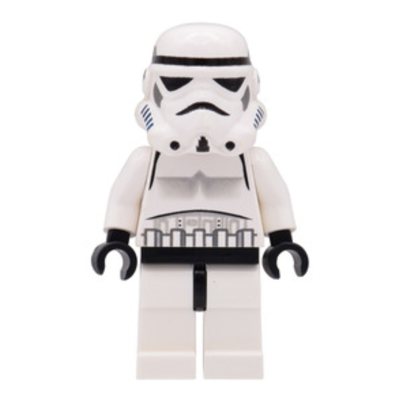 Lego Stormtrooper, Plain Light Nougat Head, Solid Nose Vent