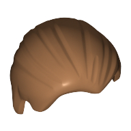 Lego Hair Combed Back / Medium Nougat