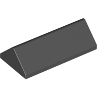 Lego Brick Sloped 45° 2 x 4 Double / Black