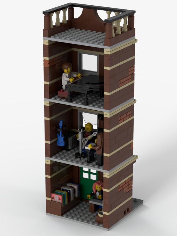 Lego Mini-modular Music Store and Studio