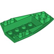 Lego Brick Wedged, Curved Inverted 6 x 4 / Green