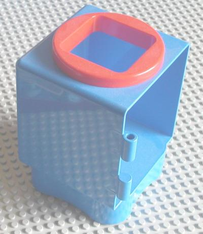 Lego Primo Shape Sorter Chamber, Red Circle with Square Opening