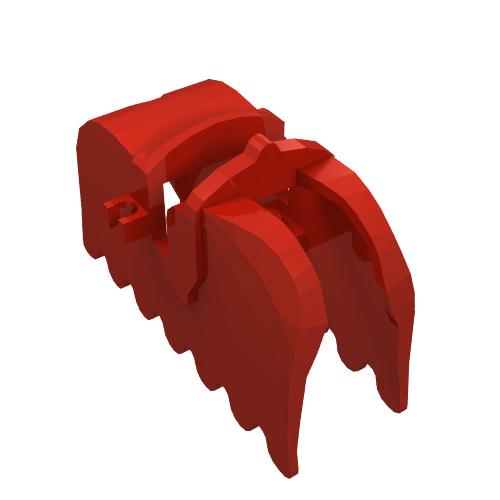 Lego Animal / Creature Accessory, Horse Barding [Plain] / Red