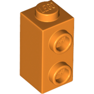 Lego Brick Special 1 x 1 x 1 2/3 with Studs on 1 Side / Orange