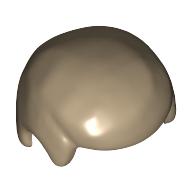 Lego Hair Smooth / Dark Tan