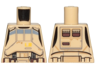 Lego Torso SW Scarif Stormtrooper Armor Pattern / Tan