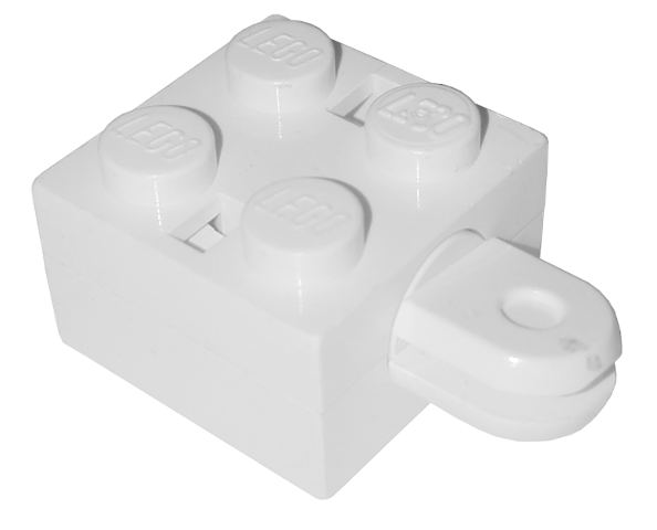 Lego Arm Holder Brick 2 x 2 with 2 Rectangle Holes with Arm (792 / 794 / 795)