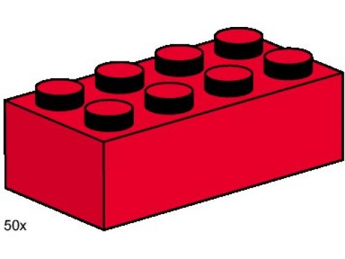 Lego 2 x 4 Red Bricks