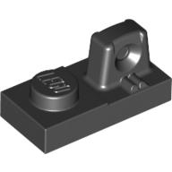 Lego Hinge Plate 1 x 2 Locking with 1 Finger On Top / Black