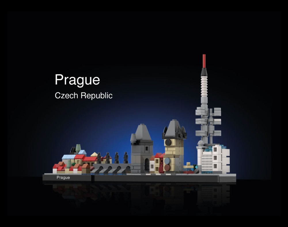 Lego Prague Skyline