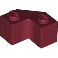 Lego Brick Wedged 2 x 2 Facet / Dark Red