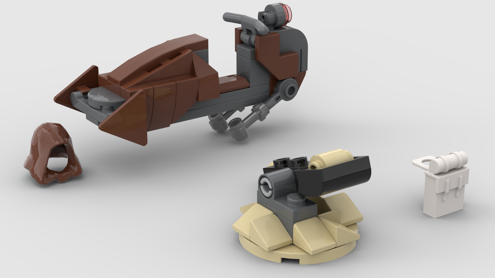 Lego Count Dooku -v- Anakin Speeder and Catapult plus accessories