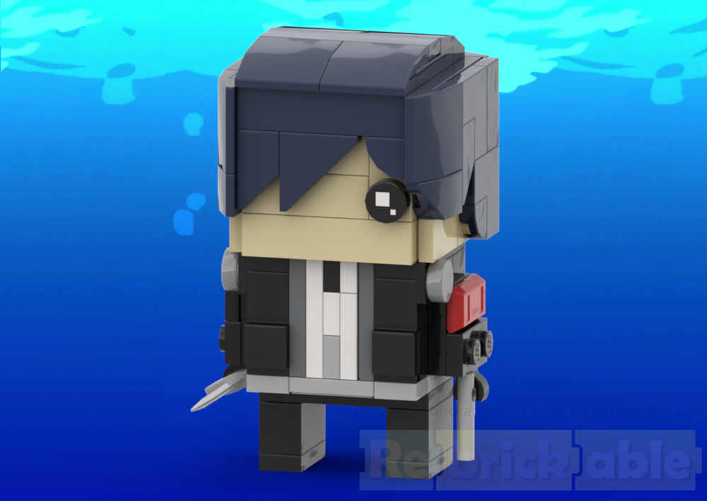 Lego Persona 3 Reload Protagonist BrickHead