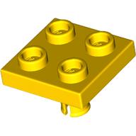 Lego Plate Special 2 x 2 with Pin on Bottom / Yellow