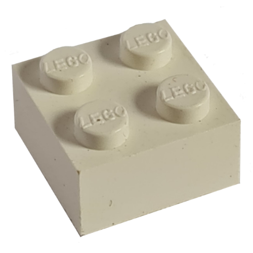 Lego Modulex Brick 2 x 2 with LEGO on Studs