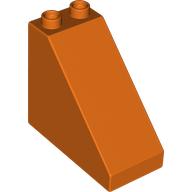 Lego Duplo Brick 4 x 2 x 3 Slope 45° / Reddish Orange