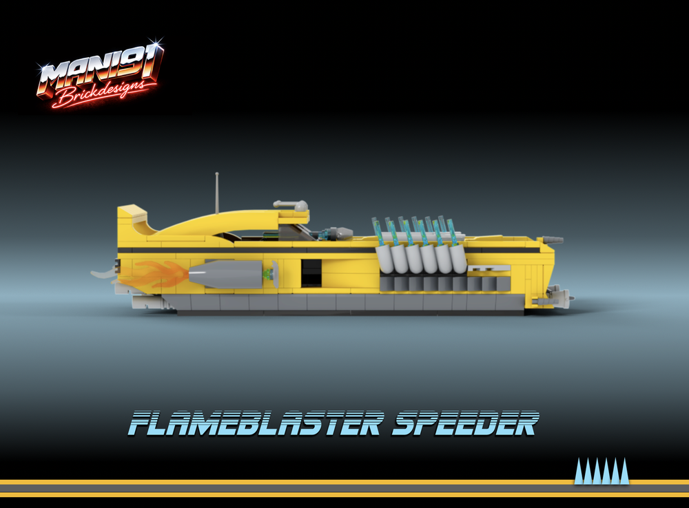 Lego Flameblaster Speeder yellow