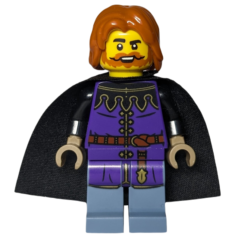 Lego Tax Collector, Dark Purple Torso, Sand Blue Legs