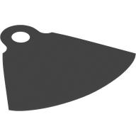 Lego Neckwear Cape with One Top Hole, Cutout at Top / Dark Bluish Gray
