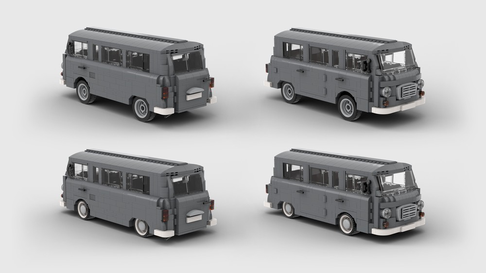 Lego Barkas B1000 Bus / Van Gray