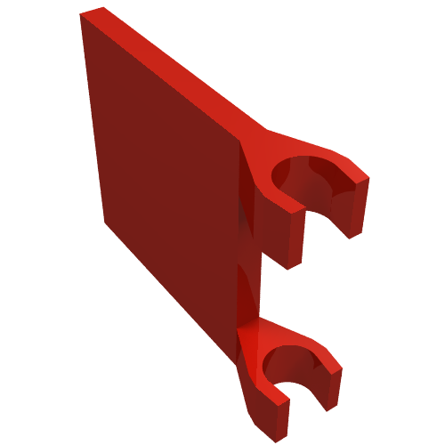 Lego Flag 2 x 2 Square [Thin Clips] / Rust