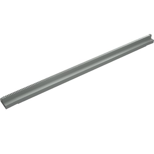Lego Vehicle Track, Train, Tapered Rail Straight 16L / Light Gray