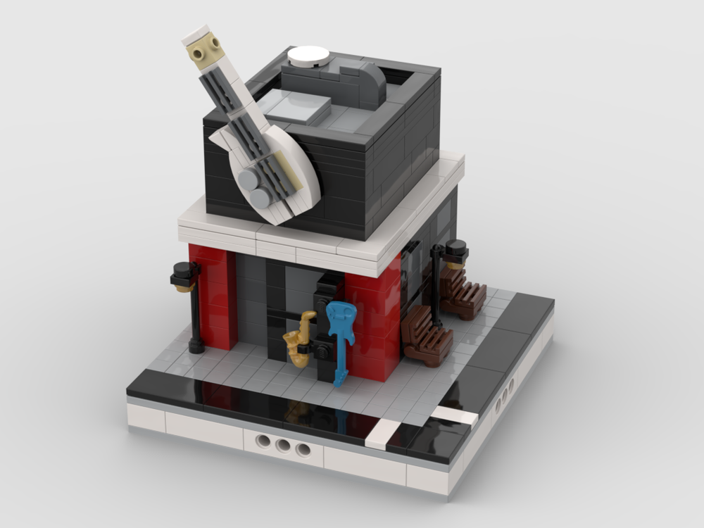 Lego Music Shop for a Mini Modular City
