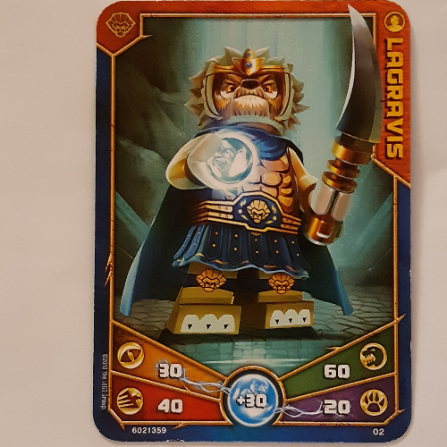 Lego Trading Card, Legends of Chima Deck #1: 2 [Lagravis] / [No Color/Any Color]
