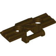 Lego Technic Link Tread Wide with Two Pin Holes, Reinforced / Dark Brown