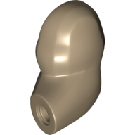 Lego Bigfig Arm, Left [Plain] / Dark Tan