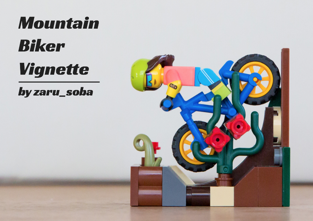 Lego Mountain Biker Vignette
