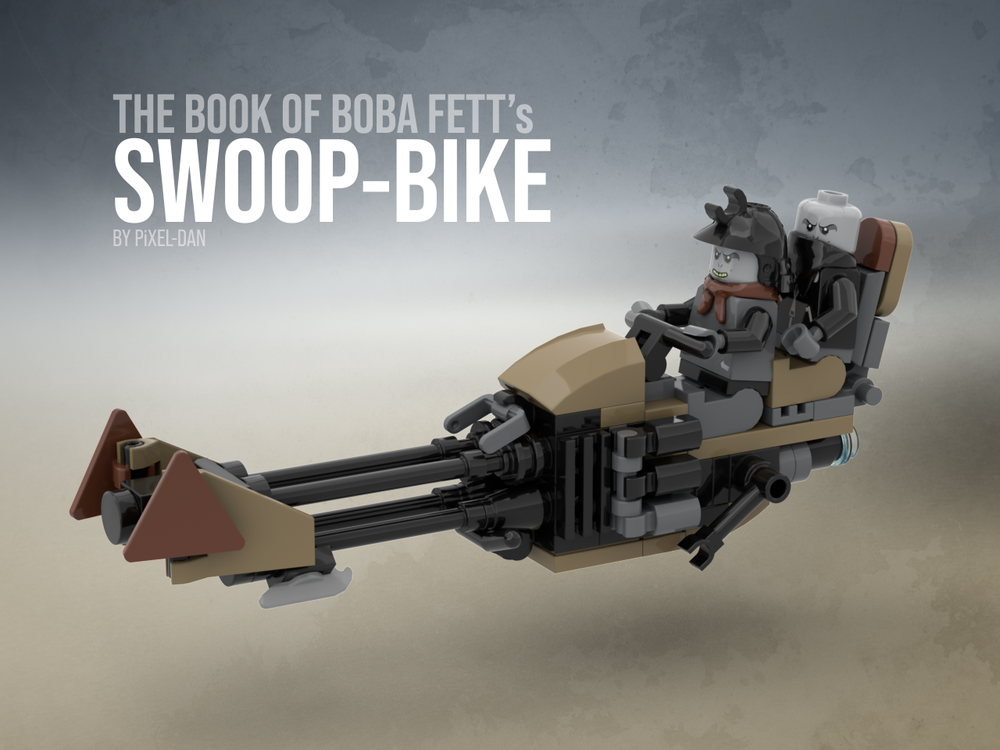 Lego PiXEL-DANs SWOOP BIKE FROM THE BOOK OF BOBA FETT