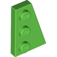 Lego Wedge Plate 3 x 2 Right / Bright Green