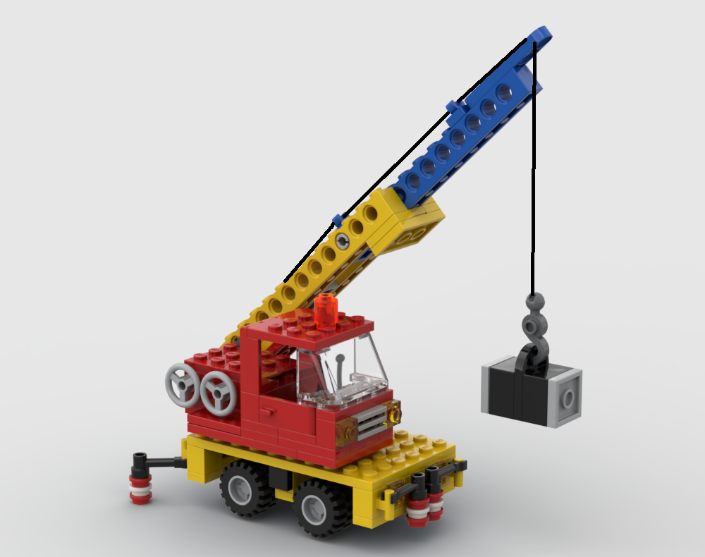 Lego Mini 855 Mobile Crane in Minifigure scale