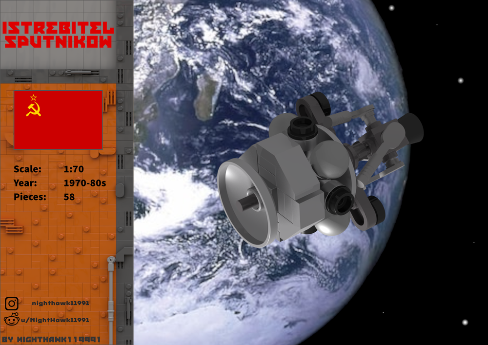Lego Istrebitel Sputnikov 1:70 (Soviet anti-satelite weapon)