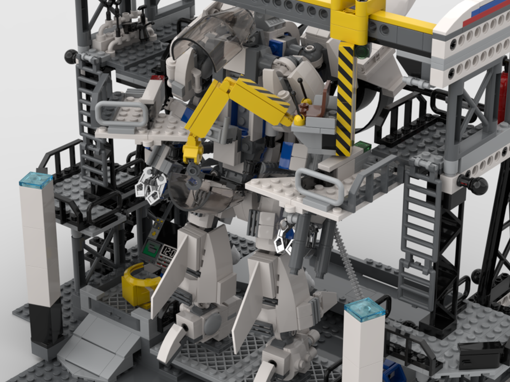 Lego Heavy Mech + Hangar