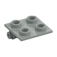 Lego Hinge Brick 2 x 2 Top Plate Thin / Light Gray