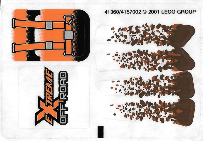 Lego Sticker Sheet for Set 8465-1