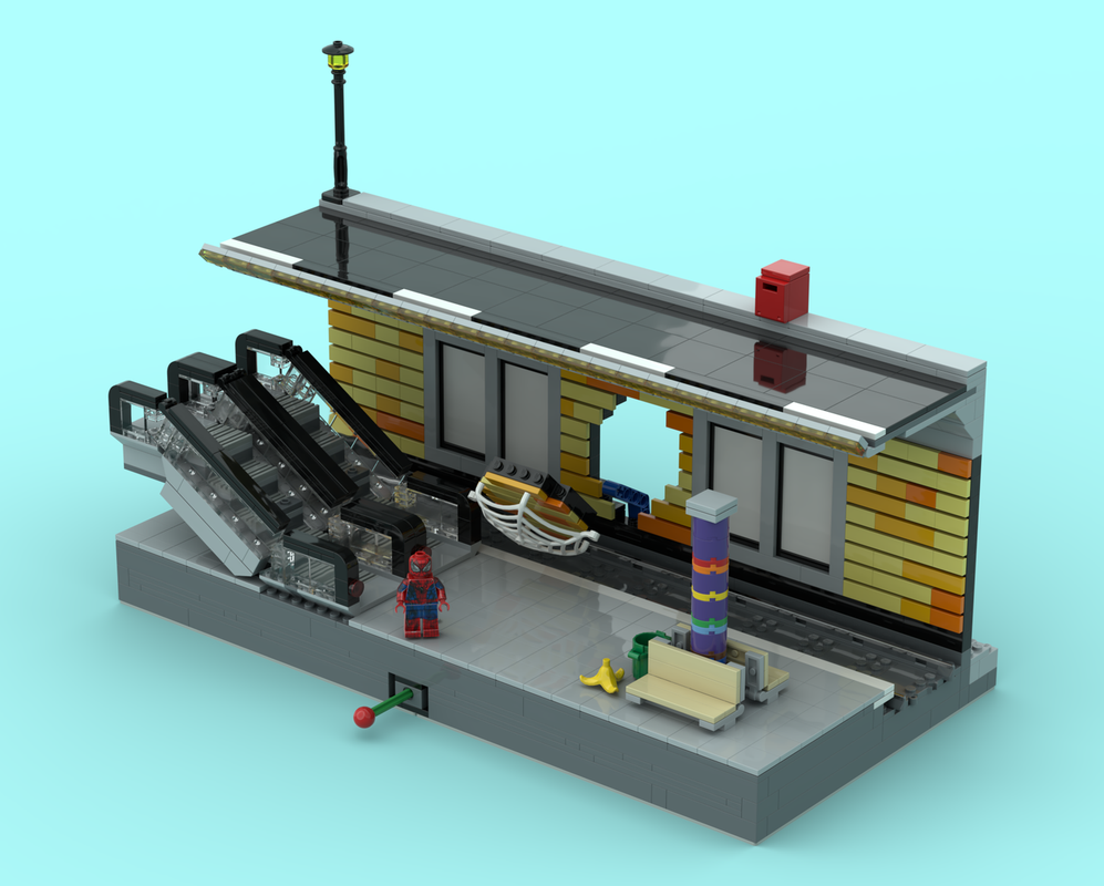 Lego Spider-Metro Break-In – LEGO MOC (Custom Build)