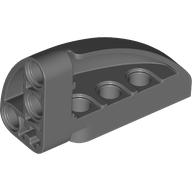 Lego Technic Panel Round Corner 5 x 3 x 2 Right / Dark Bluish Gray