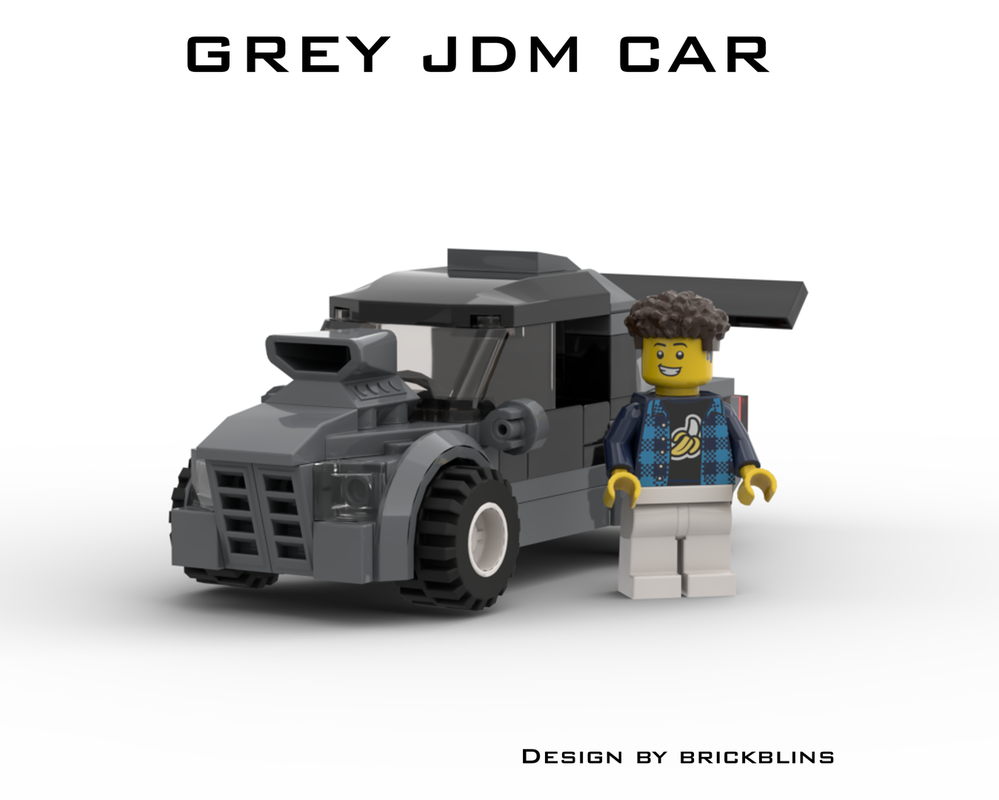 Lego Grey JDM car