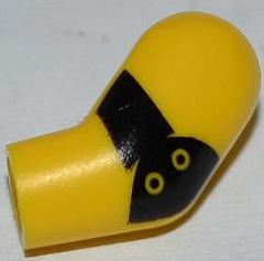 Lego Arm, Left with Black Elbow Pad Pattern