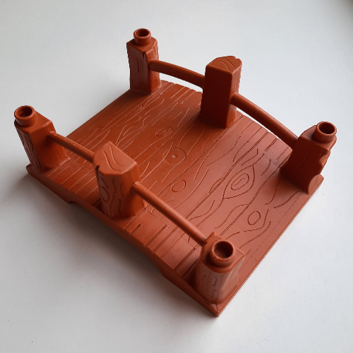 Lego Duplo Bridge Wooden / Dark Orange
