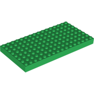 Lego Brick 8 x 16 / Green