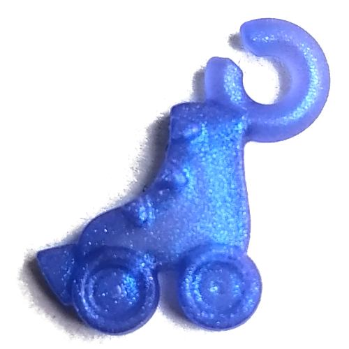 Lego Pendant Roller Skate / Opal Trans-Purple