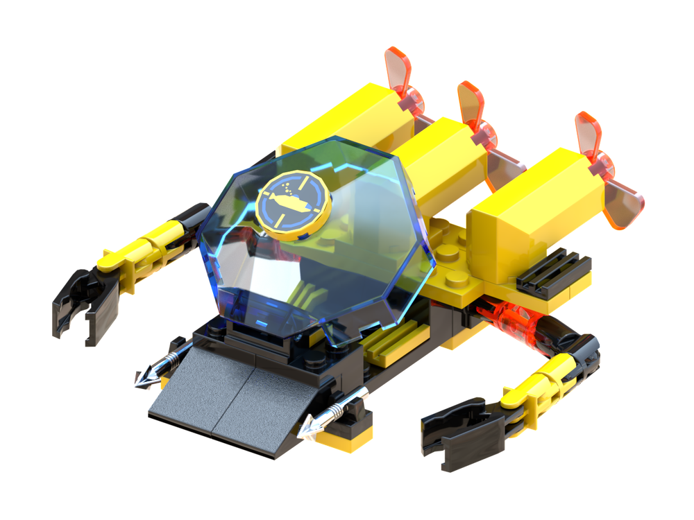 Lego Aqua - B-Submarine - B-Model