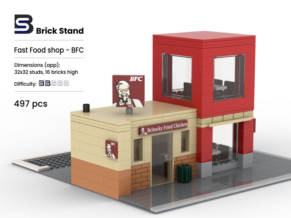 Lego Fast Food shop - BFC