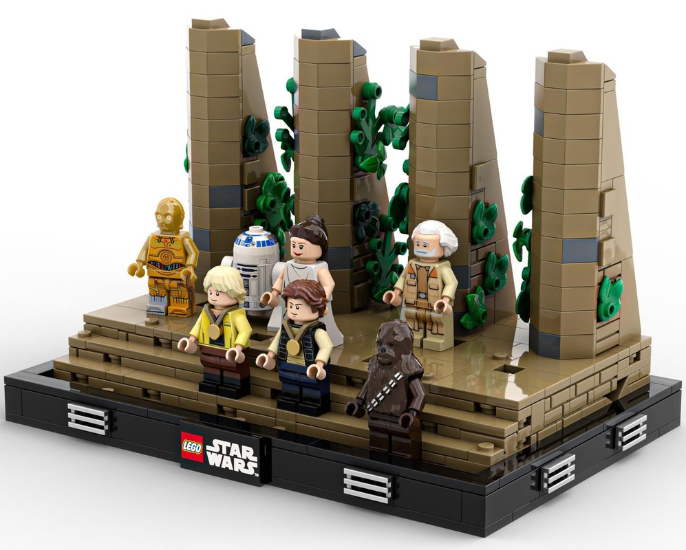 Lego Yavin 4 Throne Room Diorama
