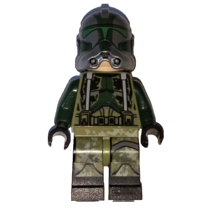 Lego Clone Commander Gree, Kashyyyk Armor, Dark Gray Leg Strap